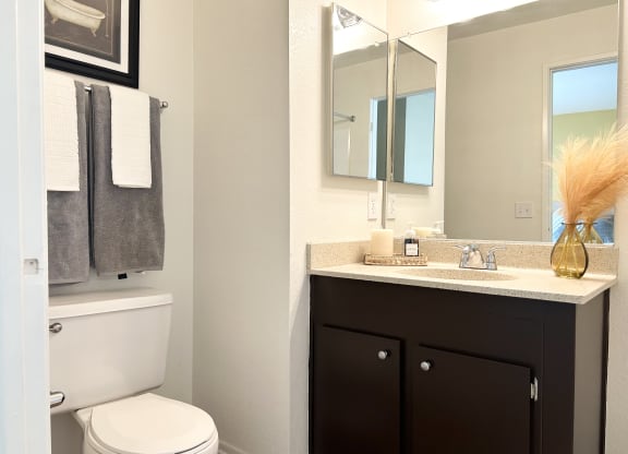 Bathroom at Aspire High Desert Apartments, California