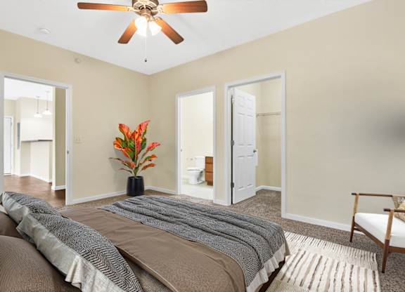 Comfortable Bedroom at Deer Valley Apartments, Silvis