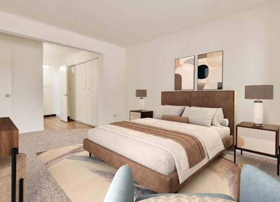 Large Bedroom at Indian Ridge Apartments, Davenport, 52807