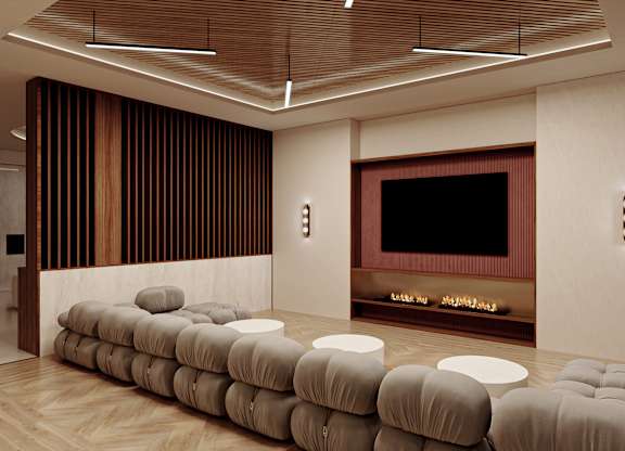 Living room at The Woods at 180 Kanata Avenue, Kanata, ON