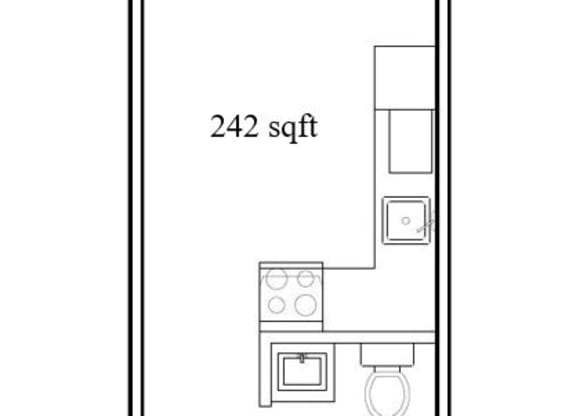 the floor plan for the second floor of a small house