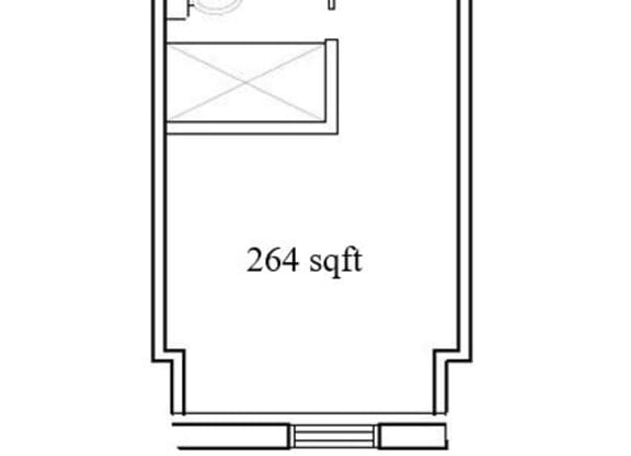 the floor plan for a small house with a loft