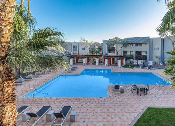 a view of the pool at Evoq Apartment Homes, Las Vegas, 89169  