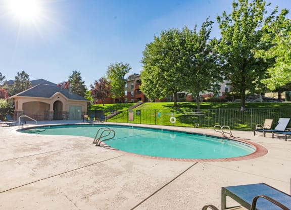 our resort style swimming pool is clean and ready for our residents to use at Austin Crest Apartments, Reno, 89523