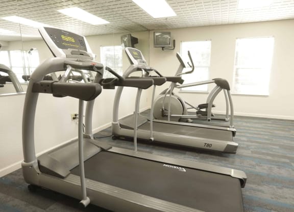 the gym is equipped with state of the art equipment at The Onyx at 695, Nevada, 89503