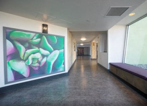 Common area hallway at The Onyx at 695, Reno, 89503