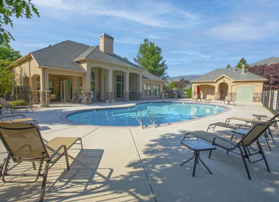 Sparkling Pool at Austin Crest Apartments, Reno, NV, 89523