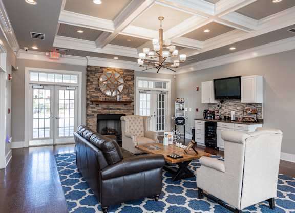 the preserve at ballantyne commons living room and kitchen