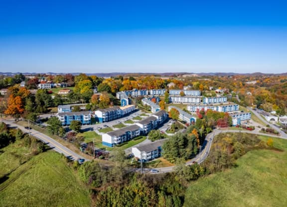 Aerial view of the community