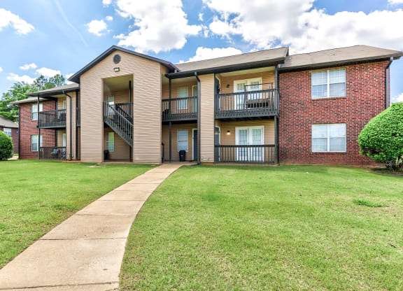 our apartments offer a spacious yard and balconies for residents to enjoy