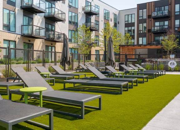 Seating by the pool