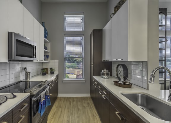 kitchen with stainless steel appliances