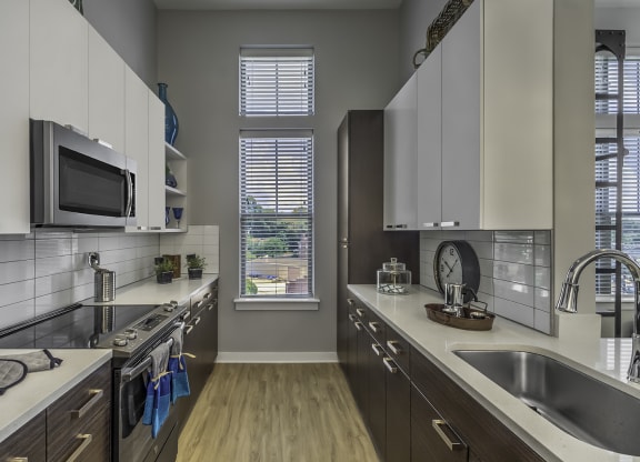 kitchen with stainless steel appliances