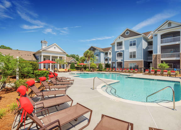 Swimming Pool with lounge chairs