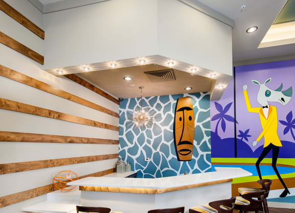 Clubroom bar lounge