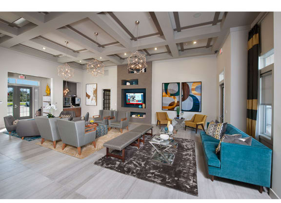 Leasing Office clubhouse cafe lounge
