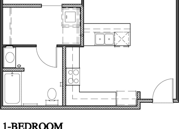 One Bedroom Floorplan