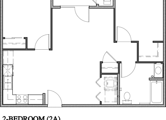 Two Bedroom Floorplan Type A