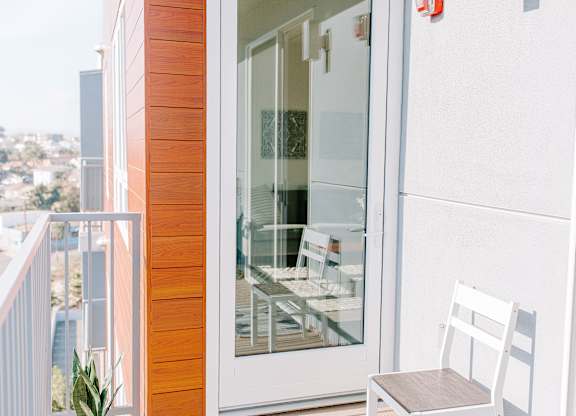 Balcony in echo park apartment