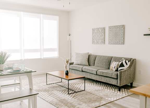 Spacious living room echo park apartment