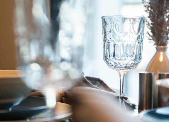 Glass and silverware