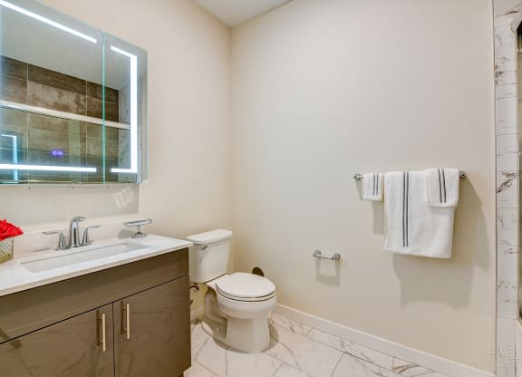 Bathroom at Solo at North Bergen, North Bergen, New Jersey