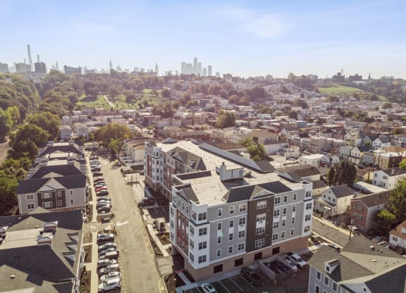 Aerial Elegant Exterior View at Solo at North Bergen, North Bergen, New Jersey