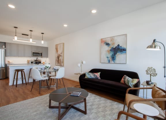 Living And Kitchen at The Rail at Red Bank, Red Bank, 07701