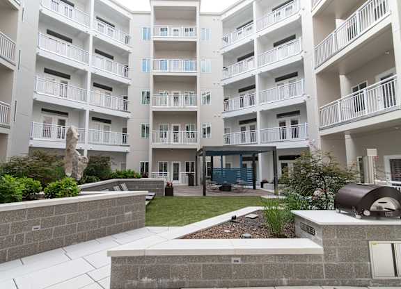 Novi Rise's beautifully landscaped courtyard