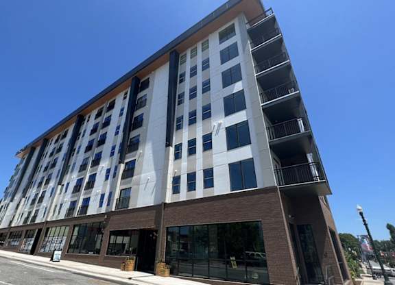 Novi Flats exterior featuring the community's balconies