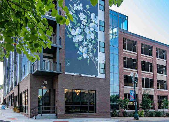 parking garage attached to Novi Flats Apartments