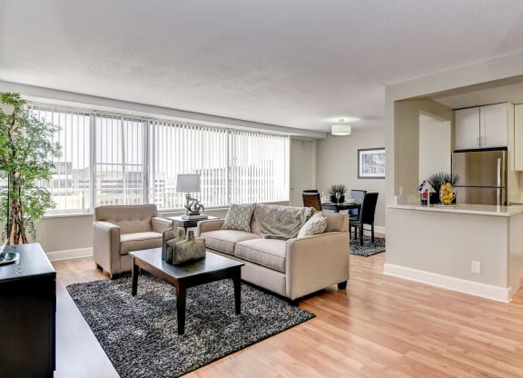 Renovated apartment rentals in Crystal City Arlington VA