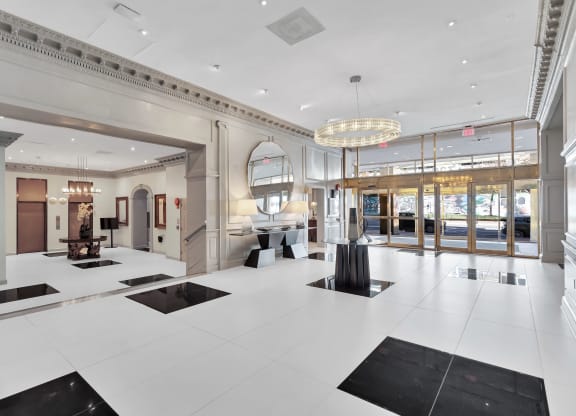 the lobby of the theorem building