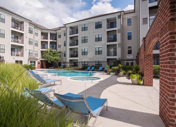 Hot Tub And Swimming Pool at The Cosmopolitan at Lorton Station, Lorton, VA