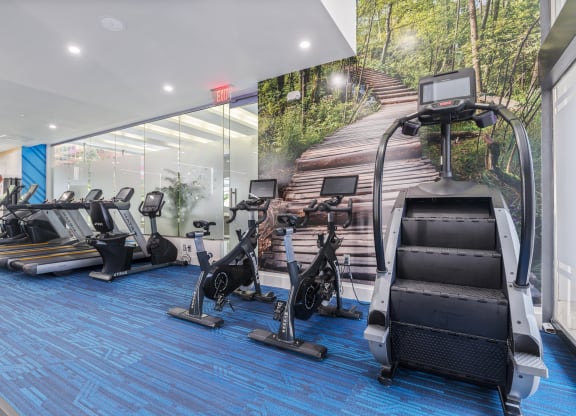 Cardio Studio Equipment at Crystal Square, Arlington, VA