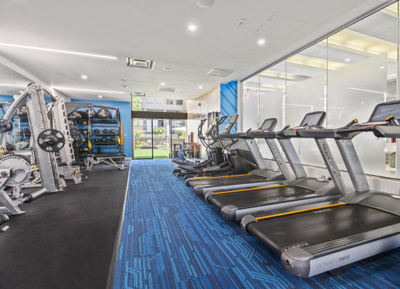 Cardio Machines In Gym at Crystal Square, Arlington, VA, 22202