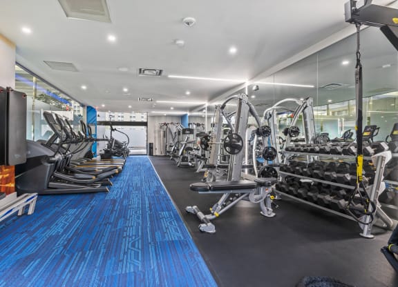 24-Hour Indoor/Outdoor Fitness Center at Crystal Square, Arlington