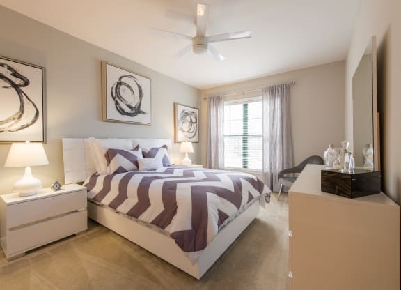 Plush carpet in bedrooms at The Cosmopolitan at Lorton Station, Lorton