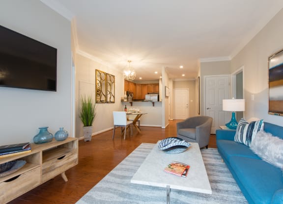 Open design excellent for entertaining at The Cosmopolitan at Lorton Station, Lorton, Virginia