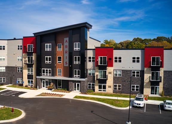 Apartment complex with the name