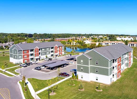 Aerial View of Central Park Apartments in Greenville MI