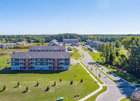 Aerial View of Central Park Apartments in Greenville MI