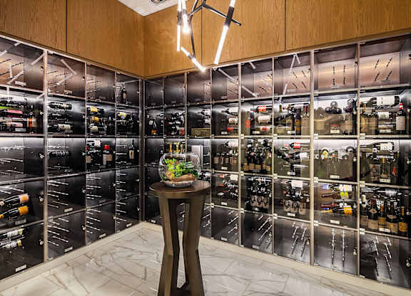 wine room at Two Lincoln Tower, Bellevue, WA, 98004