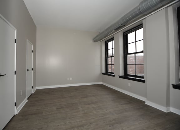 a bedroom with a view in Cleveland