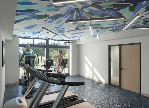 Fitness Center at The Park apartments