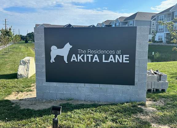 Monument Sign at The Residences at Akita Lane, Canal Winchester Ohio
