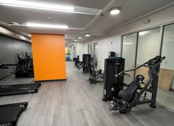 gym at East 4th Street, Cleveland, 44115