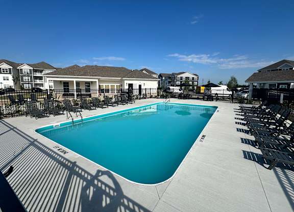 A large swimming pool at The Residences at Akita Lane, Canal Winchester, OH 43110