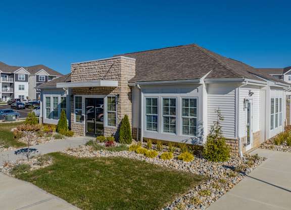 Clubhouse Exterior at The Residences at Akita Lane, Canal Winchester, OH
