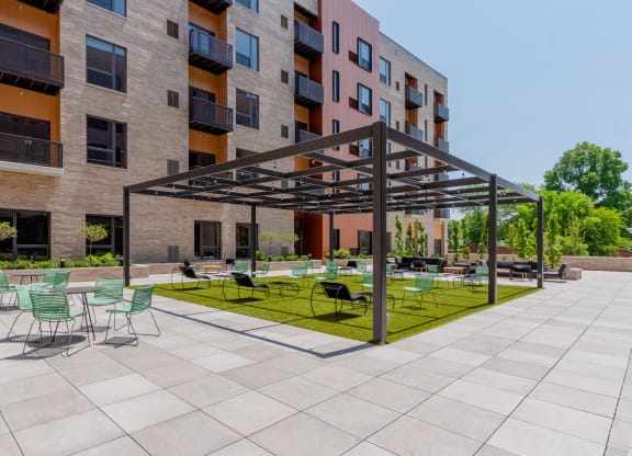Courtyard at TREO Apartments, Cleveland, 44116